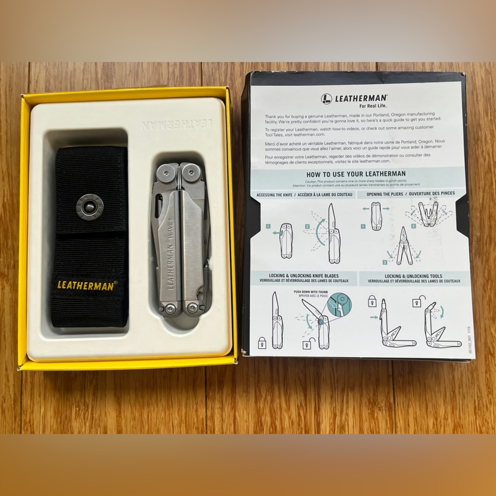 Leatherman Wave Plus 832531 Multi Tool 18-in-1 Function Stainless Steel Nylon